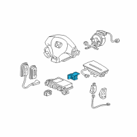 OEM Honda Civic Sensor Assy., L. FR. Side Diagram - 77940-S5T-A81