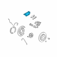 OEM 2008 Saturn Outlook Caliper Support Diagram - 15855610