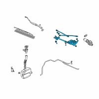 OEM 2001 Acura TL Link, Front Wiper (Lh) Diagram - 76530-S0K-A01