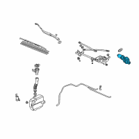 OEM Acura CL Motor, Front Wiper Diagram - 76505-S84-A01