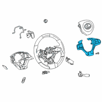 OEM Lexus RX450hL Switch Assembly, Steering Diagram - 84250-33510