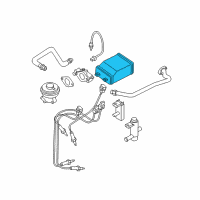 OEM 2002 Nissan Sentra CANISTER Assembly-EVAPORATION Diagram - 14950-6M400