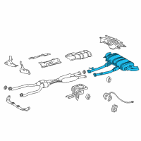 OEM 2020 Lexus LC500 PIPE SUB-ASSY, EXHAU Diagram - 17405-38050