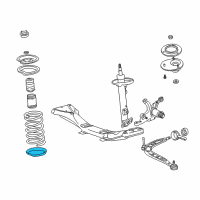 OEM BMW 525iT Front Lower Coil Spring Pad Diagram - 31-33-1-124-322