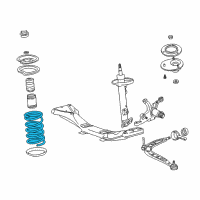 OEM 2000 BMW Z3 Front Coil Spring Diagram - 31-33-2-228-473