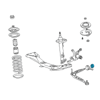 OEM 1996 BMW M3 Set Rubber Mounting For Wishbone Diagram - 31-12-9-069-035