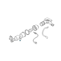 OEM 2006 Mercury Montego Lower Tray Grommet Diagram - F4ZZ-9P686-A