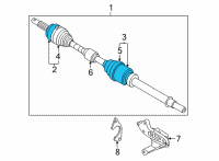 OEM 2021 Nissan Sentra Joint Assy-Outer Diagram - C9211-6LB0A