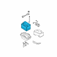 OEM 2005 Mercury Mariner Battery Diagram - BXT-40-R