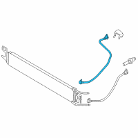 OEM 2010 Ford Focus Upper Hose Diagram - 8S4Z-7890-A