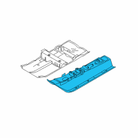 OEM 2013 Nissan Juke Floor Front, Center Diagram - G4310-1KAMB