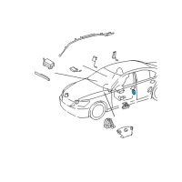 OEM Lexus ES350 Sensor, Side Air Bag Diagram - 89831-33010