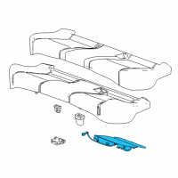 OEM 2016 Chevrolet Cruze Seat Cushion Heater Diagram - 13599923