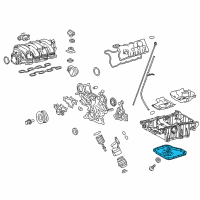 OEM Lexus LS460 Pan Sub-Assy, Oil, NO.2 Diagram - 12102-38031