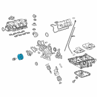 OEM 2013 Lexus LS600h Pulley, Crankshaft Diagram - 13470-38020