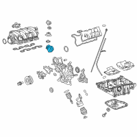 OEM 2014 Lexus LS600h Motor Assembly, Cam Timing Diagram - 13090-38012