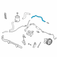 OEM Honda Odyssey Hose, Return Diagram - 53734-S0X-A01