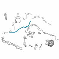 OEM 2001 Honda Odyssey Pipe B, Power Steering Return (10MM) Diagram - 53779-S0X-A00