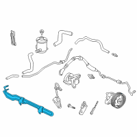 OEM 1999 Honda Odyssey Cooler, Power Steering Oil Diagram - 53765-S0X-A00