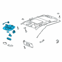 OEM Chevrolet Spark Dome Lamp Assembly Diagram - 42340974