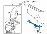 OEM Kia K5 Linkage Assembly-WINDSHI Diagram - 98120L2000