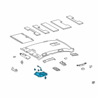 OEM 2009 Lexus GS450h Lamp Assy, Map Diagram - 81260-30B91-A0