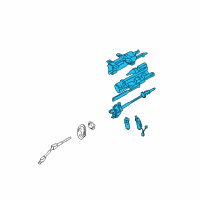 OEM Lincoln LS Column Assembly Diagram - 6W4Z-3C529-AA