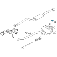 OEM 2015 BMW 528i xDrive Bracket, Rear Silencer, Rear Left Diagram - 18-30-7-629-933