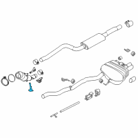 OEM 2016 BMW 428i xDrive Holder Catalytic Converter Near Engine Diagram - 18-30-7-606-138