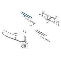 OEM 1995 Hyundai Elantra Blade Diagram - 99H09-AK019-C