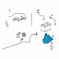 OEM Chevrolet Battery Tray Diagram - 92458432