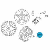 OEM 2006 Nissan Quest Disc Wheel Ornament Diagram - 40342-AU511