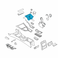 OEM 2015 BMW 228i Storage Compartment., Centre Console, Front Diagram - 51-16-9-207-320