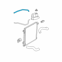 OEM Ford Explorer Overflow Hose Diagram - 1L2Z-8075-AA