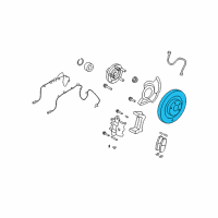 OEM 2007 Ford Edge Rotor Diagram - 7U2Z-1V125-DC