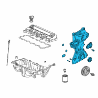 OEM 2014 Acura ILX Pump Assembly, Oil Diagram - 15100-R1P-U01