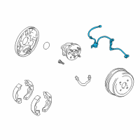 OEM 1996 Toyota Corolla Rear Speed Sensor Diagram - 89546-02020