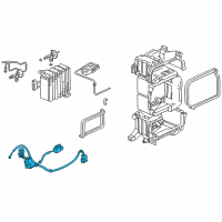 OEM Honda Civic Wire Harness, Air Conditioner Diagram - 80460-S04-000