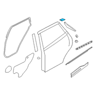 OEM 2020 Nissan Kicks Moulding-Rear Door, LH Diagram - 82871-5RB0A