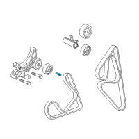 OEM Buick Tension Pulley Bolt Diagram - 12537035