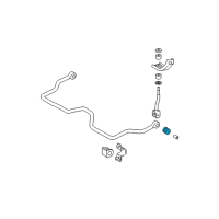 OEM 2004 Toyota Tacoma Stabilizer Bar Cushion Diagram - 90385-12015