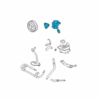 OEM 2007 Ford Ranger Power Steering Pump Diagram - 7L5Z-3A674-BRM