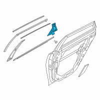 OEM 2019 Kia Optima GARNISH Assembly-Rear Door R Diagram - 83280D4010