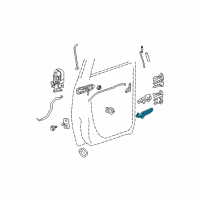 OEM 2007 Dodge Ram 2500 Handle-Inside Release Diagram - 1CR96BD5AA