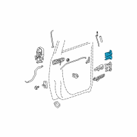 OEM 2007 Dodge Ram 2500 Rear Door Upper Hinge Diagram - 55276106AB