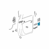 OEM Dodge Ram 1500 Rear Door Lower Hinge Diagram - 5029866AA