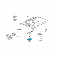 OEM Saturn Aura Bezel Asm-Roof Console Accessory Switch *Neutral L Diagram - 15276330