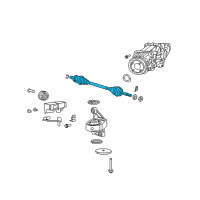 OEM 2007 Dodge Caliber Axle Shaft Rear Left Diagram - RL085141AC