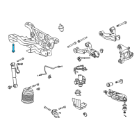 OEM 2019 Toyota Sequoia Suspension Crossmember Mount Bolt Diagram - 51296-0C011