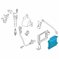 OEM 2017 Hyundai Santa Fe Sport Engine Control Module Unit Diagram - 39100-2GKR0